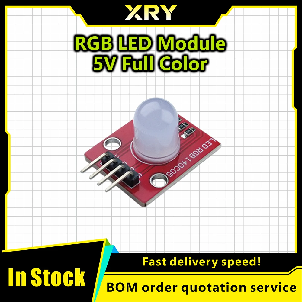 10mm Full Color RGB LED Module140C5 Electronic Building Blocks for Arduinos DIY Starter Kit