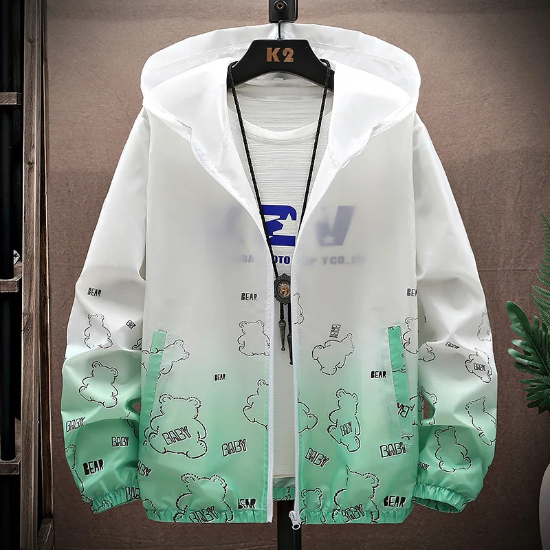 Outdoor Men\'s Thin Jacket Sunscreen Jacket 2024 New Summer Casual Windproof Jacket Breathable High-quality Jacket