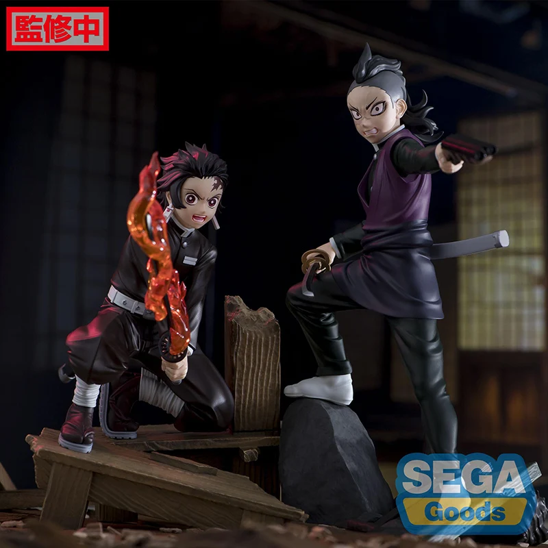 Original SEGA Xross Link Demon Slayer Kamado Tanjirou Shinazugawa Genya PVC Anime Action Figures Model Collection Toy