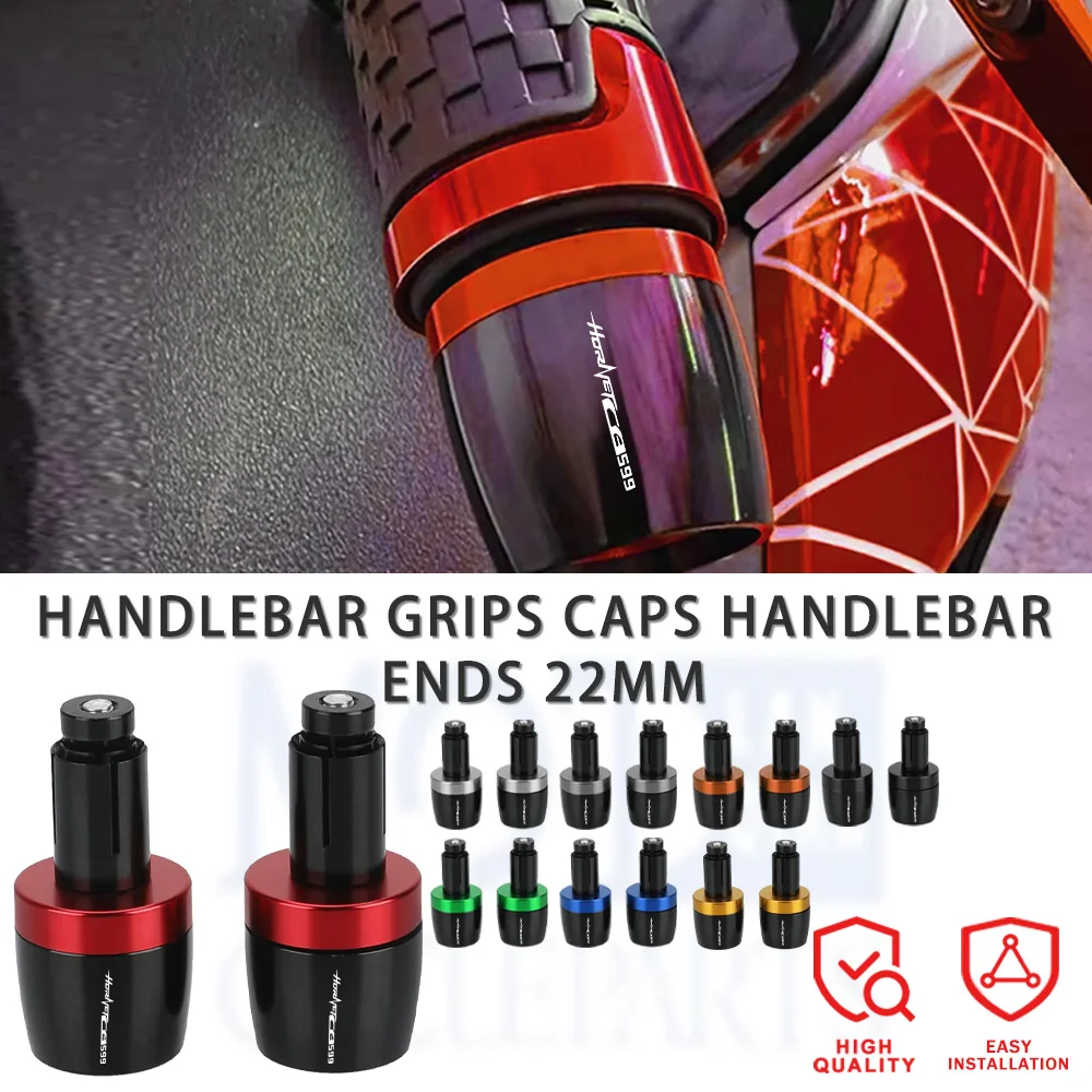 

For Honda CB599 HORNET 2004 2003 2002 2001 2000-2023 CB599HORNET Motorcycle Handlebar Grips Ends Handle Bar Cap End Plug 22mm