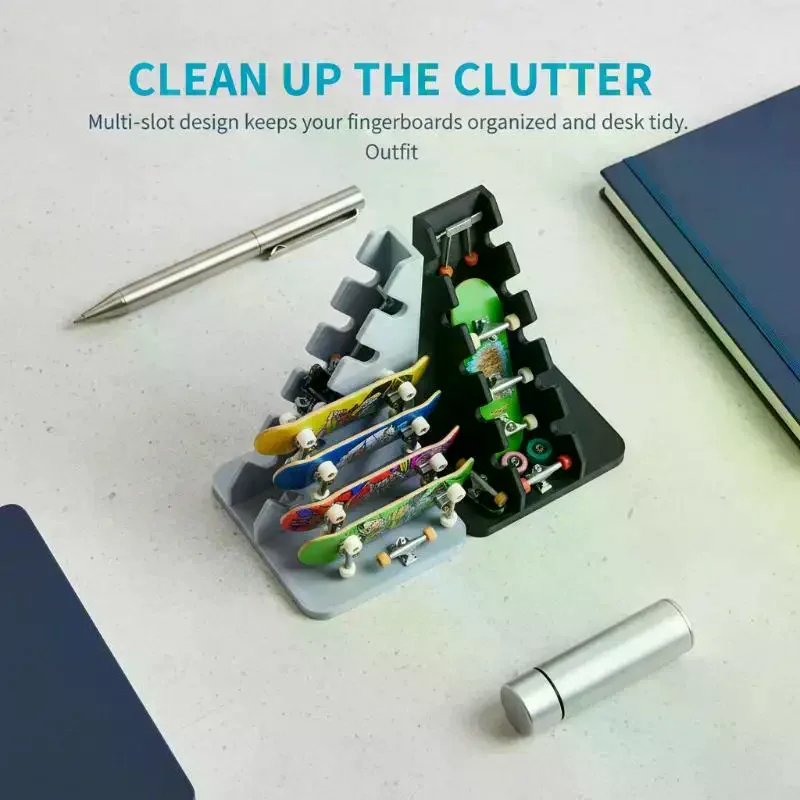 Finger Skateboard Storage Rack Finger Skateboard Organizer Finger Skateboard Desktop Display Rack Holder Home Decoration