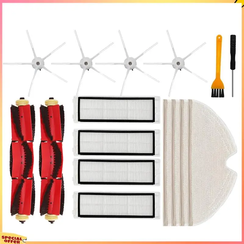 

ABFI For Xiaomi Roborock S5 Max S50 S55 S5 S6 S6 Maxv S6 Pure E4 E5 Robot Vacuum Spare Parts Main Side Brush Filter Mop