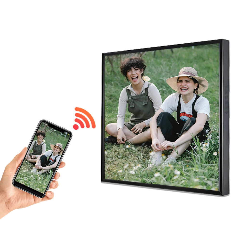 Large photo frame 22 Inch 1920*1920 FHD display frame Touch Screen 16GB Smart WiFi Digital Photo Frame with App