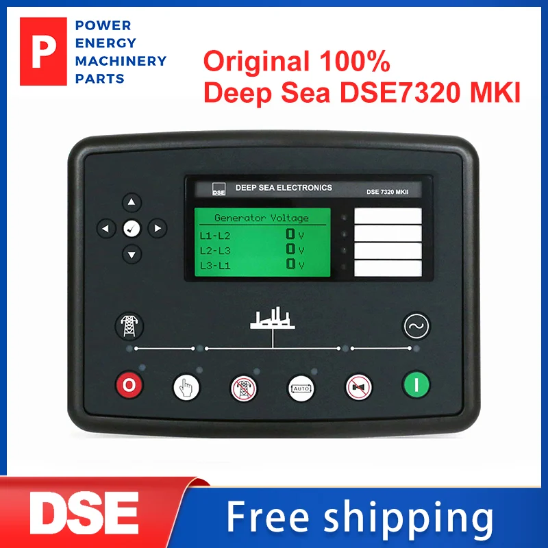 

Original Deep Sea DSE7320 MKII Diesel Generator Controller Panel Auto Start Mains (Utility) Failure Control Module Genset Parts