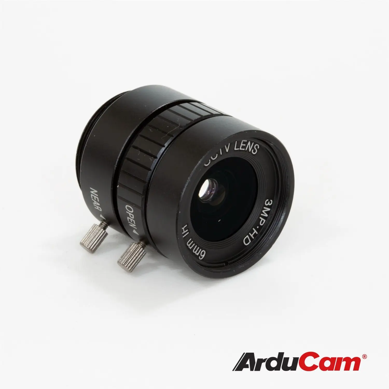 Arducam Lens for Raspberry Pi HQ Camera, Wide Angle CS-Mount Lens, 6mm Focal Length with Manual Focus and Adjustable Aperture