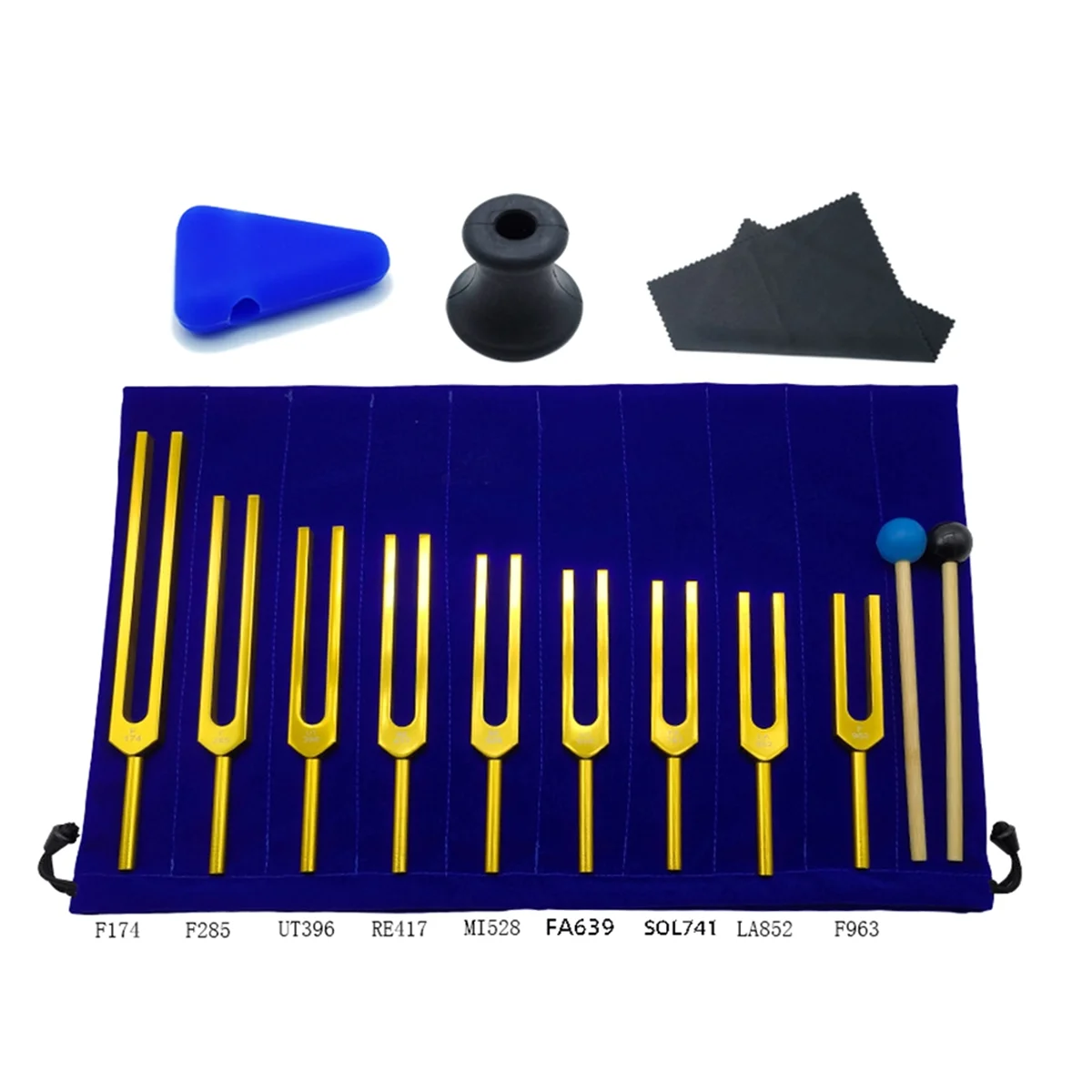 

CMHI 9PCS Tuning Fork Set, Tuning Fork for Music Chakra, Sound Therapy, Keep Body, Mind and Spirit in Perfect Harmony