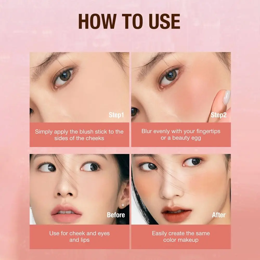 8 Color Choose 3-in-1 Makeup Stick Cosmetic Tools Universal Skin Type Eyes Shadow Stick Long Lasting Smooth Natural