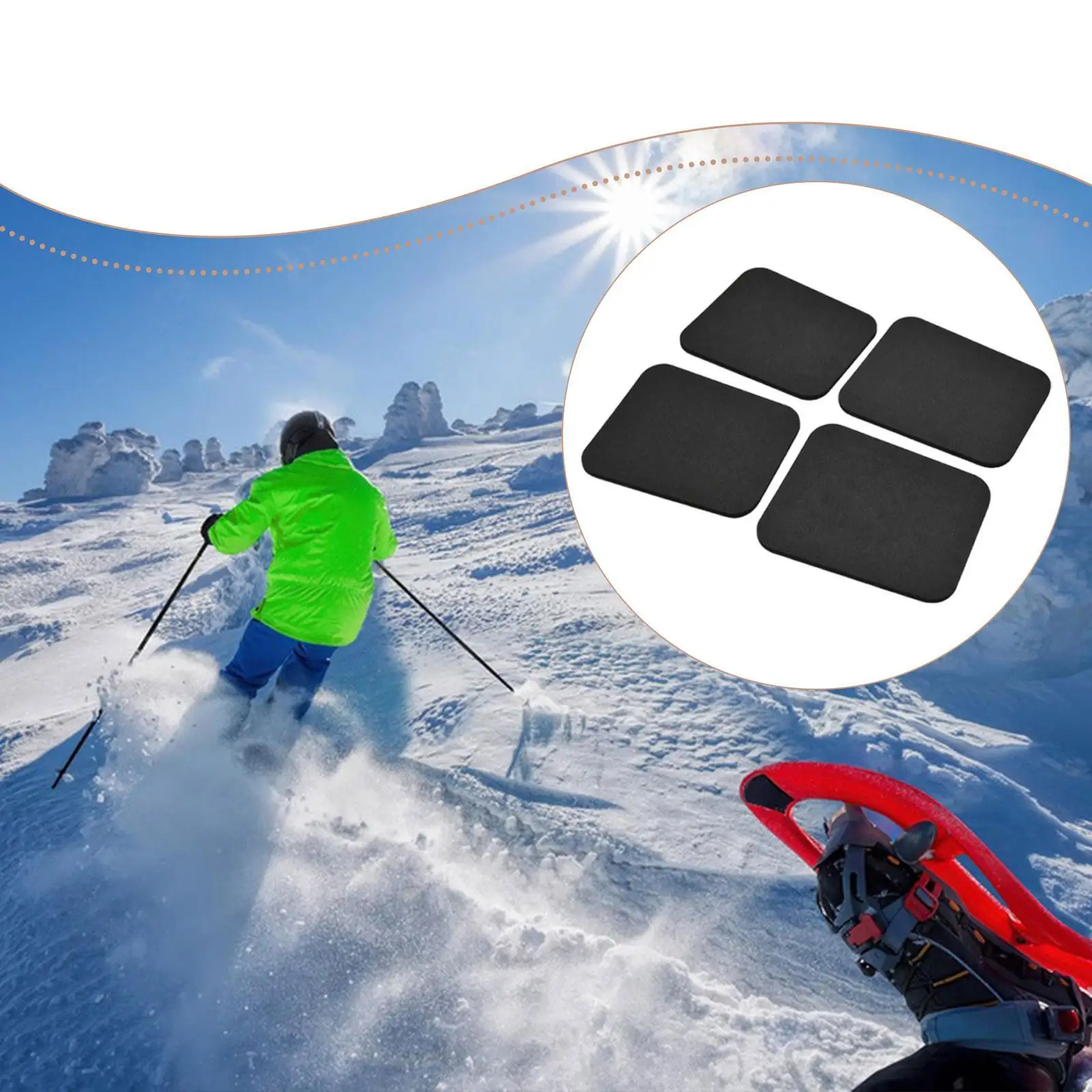 

Защитные щитки для сноуборда с пенопластовой подкладкой, поддержка премиум-класса для лыжных ботинок, универсальный размер, режущая конструкция