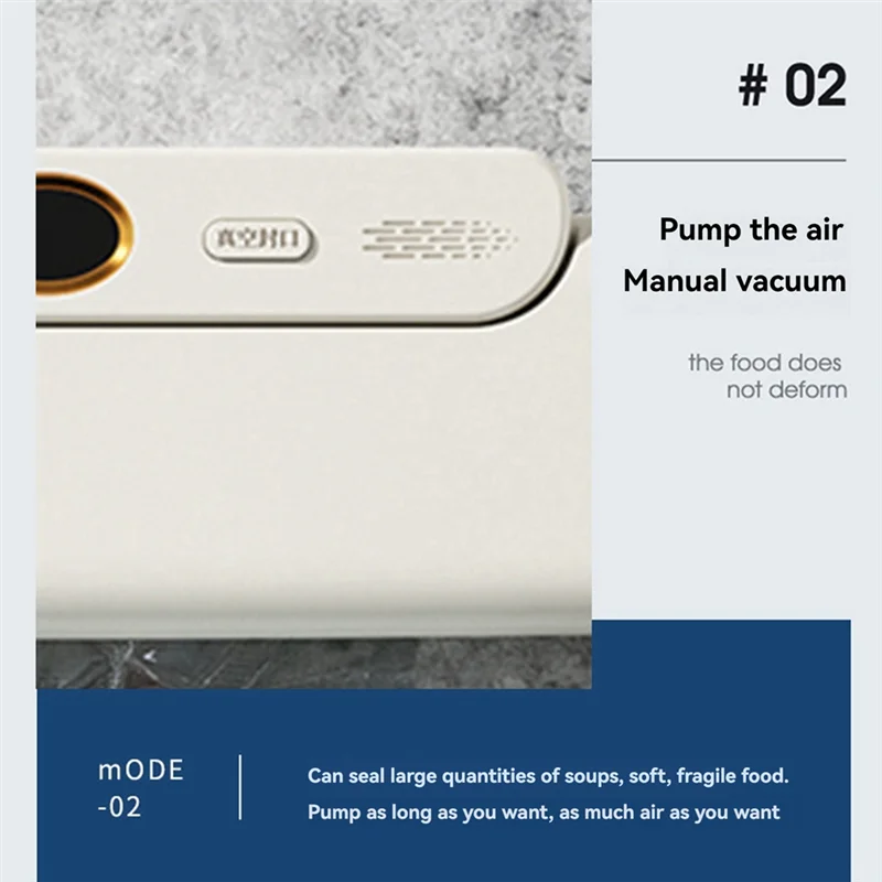 

ABEZ Mini Portable Vacuum Sealer Machine For Home Use - Automatic Food Packaging And Preservation