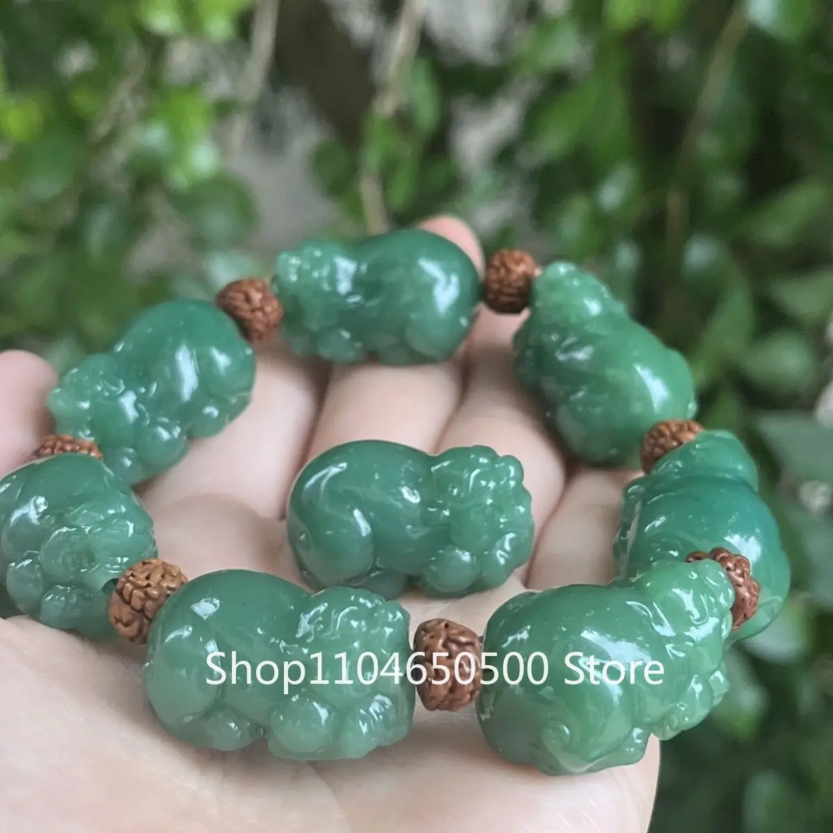 

Hetian Jade Pixiu Bracelet Lucky Bracelet Real Jade Men's Fine Carved Jade