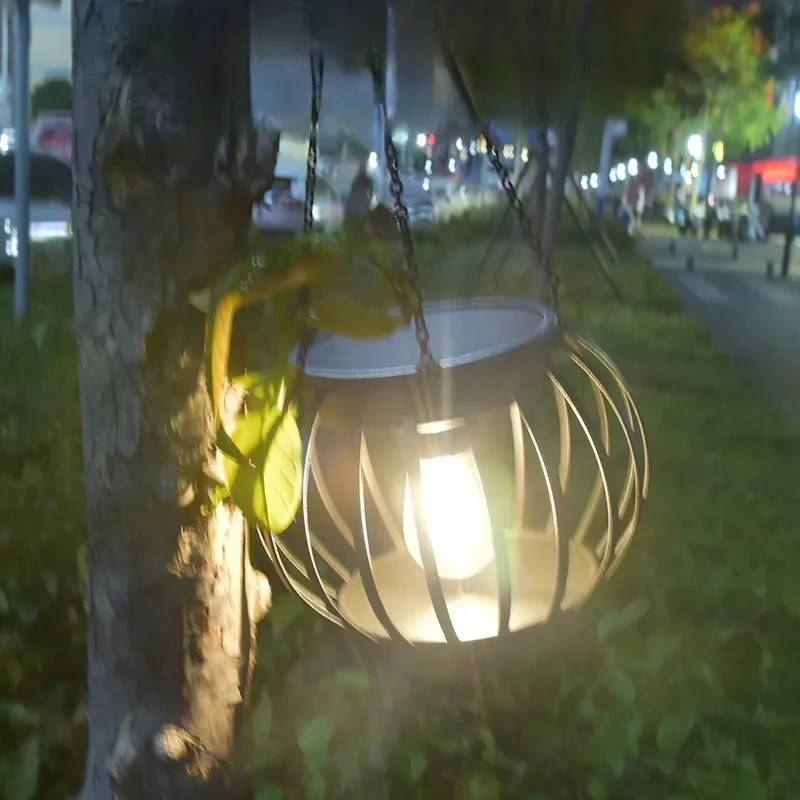 Outdoor Solar Lights Hanging Solar Lights Outdoor Garden Metal Hanging Lights Decorative Lighting Garden