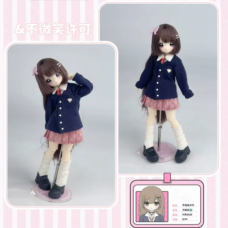 Hot X11 Bjd Doll Blind Box Articulated Implant Hair Blunt Bangs Sixth Scale Movable Collectible Ornament New Year Birthday Gift