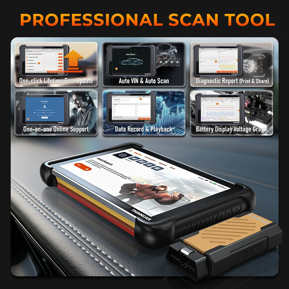 THINKCAR THINKSCAN 689BT PRO Topologie-Schlüsselprogrammierer Kfz-Diagnosegerät J2534 Bidirektionaler Auto-OBD2-Scanner ECU-Codierung – Detail 15
