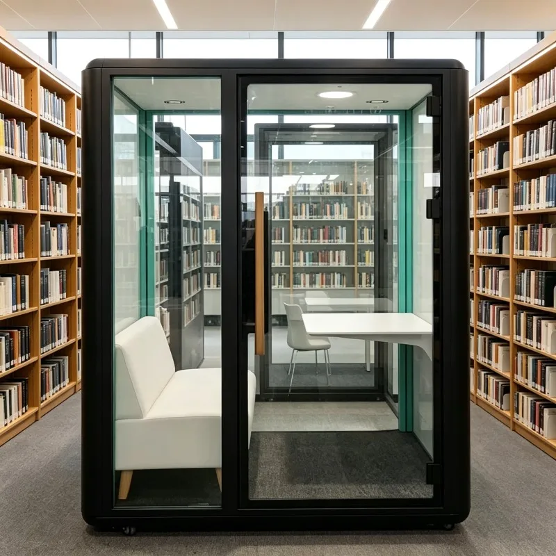 Silent Cabin Customized Foldable Modular Acoustic Meeting Pod Office Privacy Movable Sound Insulated