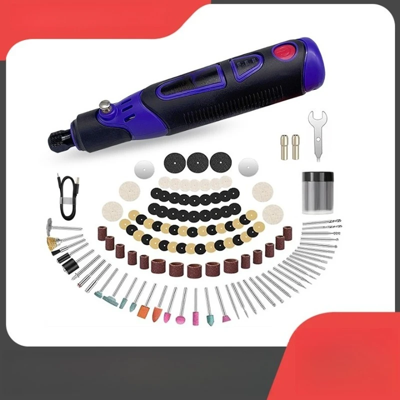 3.6V Cordless Rotary Tool Mini USB Rechargeable Electric Grinder Polisher for Engraving 4 Options 1-82 Accessories