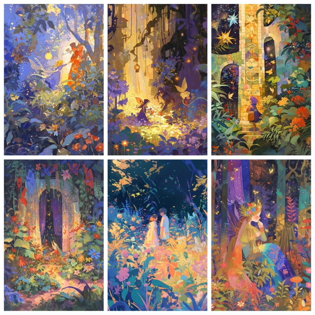 

1000 PCS Puzzles for Adults , Dreamy Scene Art Painting Jigsaw Puzzles Educational Games Colorful Puzzles Gifts Home Decor