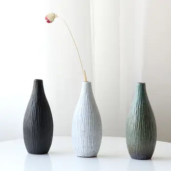 日式陶器花瓶,復古風格花盆,陶瓷茶具擺件,禪意家居裝飾,陶製花器 8 最佳銷售 日本花瓶 - №7