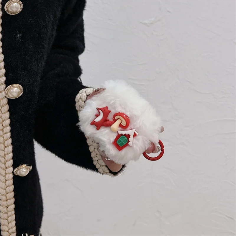 Funda para auriculares con dibujos de Fox House 3D, Compatible con Appleairpods3/4, funda protectora de felpaPRO/PRO3