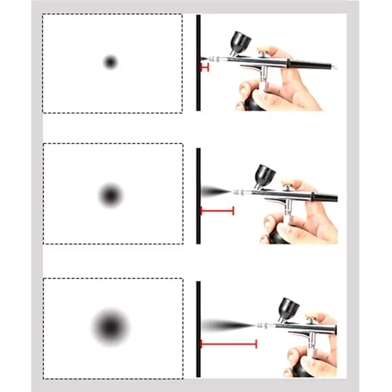 A58Z Air Brush Kit Air Compressor Easy To Use for Model Painting Nail Art Tattoo Decorating Rechargeable Handheld Air Brush