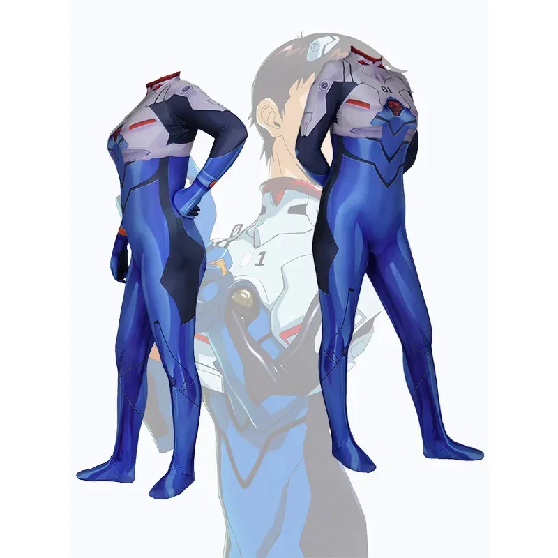 wat22 3D Printed Costume Superhero Halloween Bodysuit Jumpsuits Shinji Zentai Cosplay Suit Adults Kid New 2025 aa