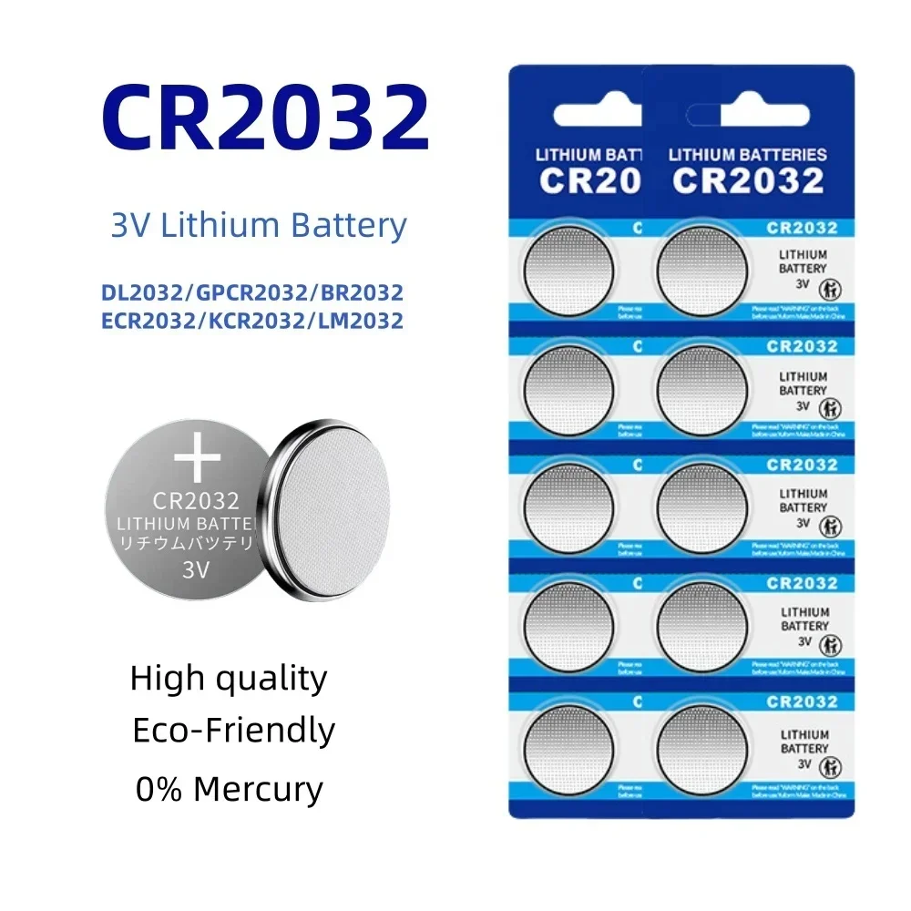 Pack of 20 CR2032 3V Button Cell Lithium Battery for Watches Keys Calculators CR2025 CR2016 CR2012 CR1632 CR1620 CR1216