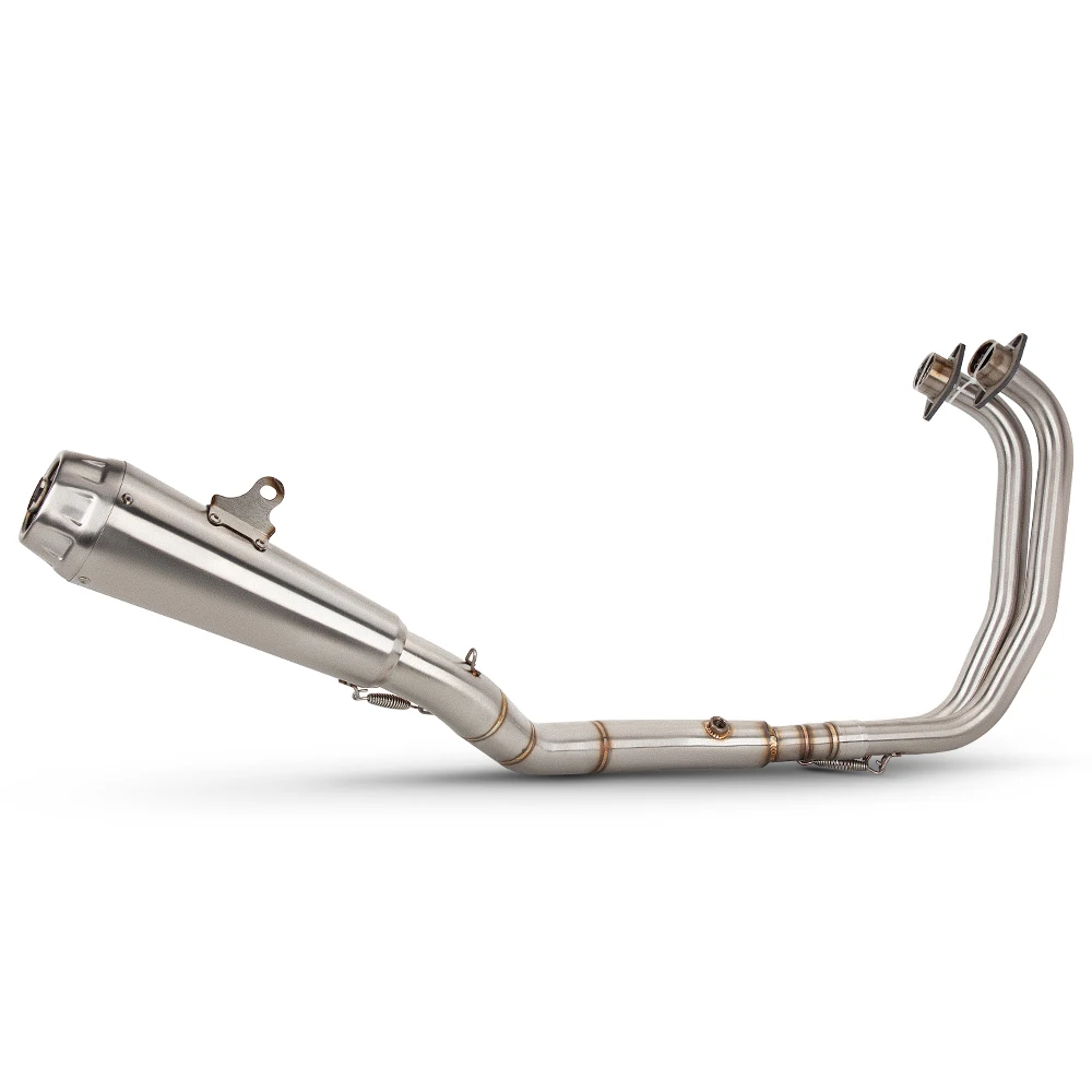 For Yamaha YZF R3 R25 MT03 2015-2025 Motorcycle Exhaust Full System Muffler With Header Front Link Pipe Slip On Escape Stainless