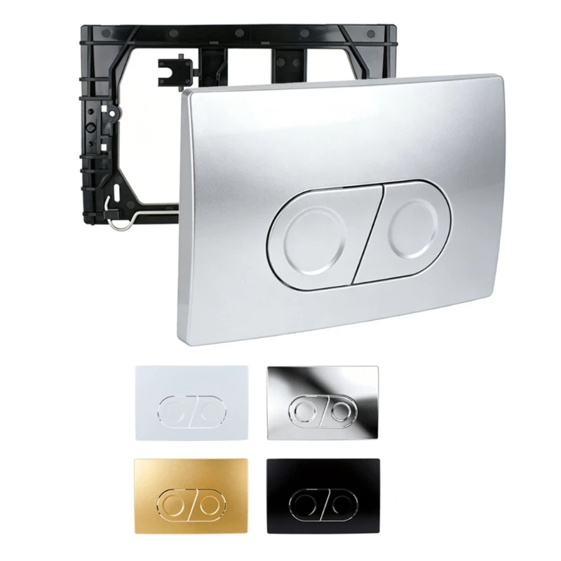 Universal Double Flushing Actuator Plate Wall Mounted Flush Panel Parts for UP100 UP172 UP182 Quick Installation D2RD