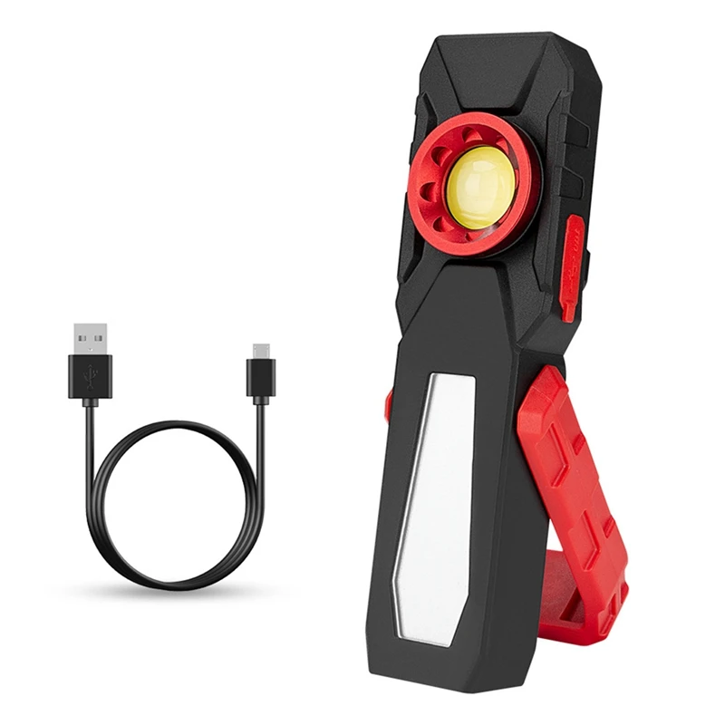 

Powerful COB LED Work Light USB Rechargeable Camping Lanterns Magnetic Work Lamp Emergency Light Warning Light Durable