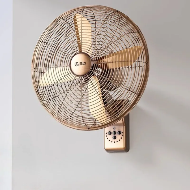 

Винтажный металлический настенный осциллирующий вентилятор, регулируемый, 3-скоростной, высокоскоростной, антикварный медный вентилятор, воздушный охладитель для домашнего коммерческого использования