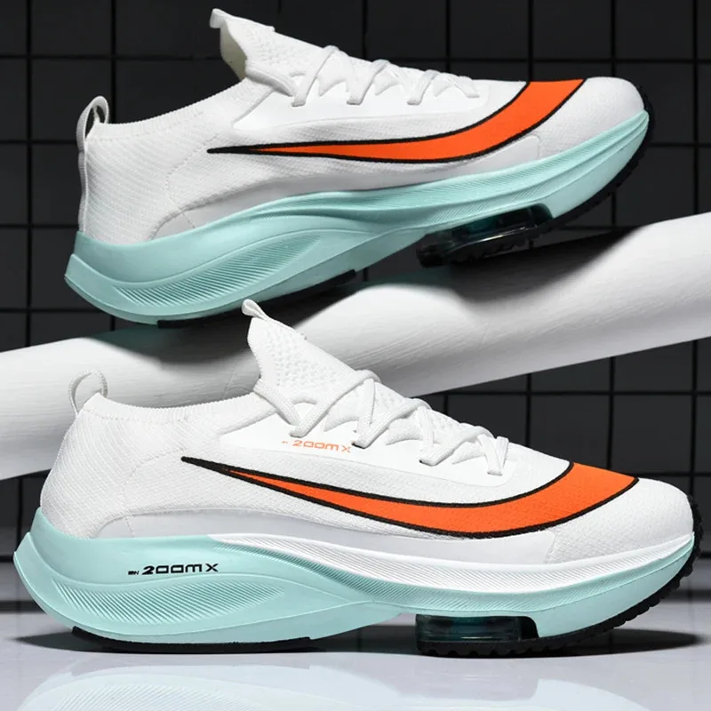 

Couple Running Shoes Men Mesh Breathable Comfortable Flat Casual Walking Shoes Lace-up Trendy Outdoor Sneakers for Men Women