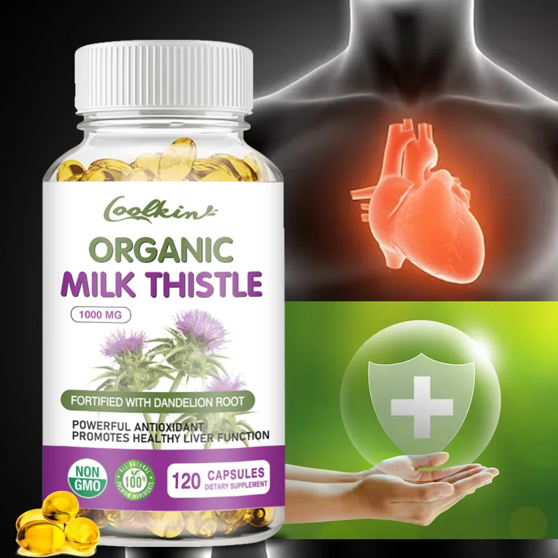 

Milk Thistle Capsules - Protect Liver, Anti-oxidation, Detoxification, Relieve Anxiety, Promote Metabolism
