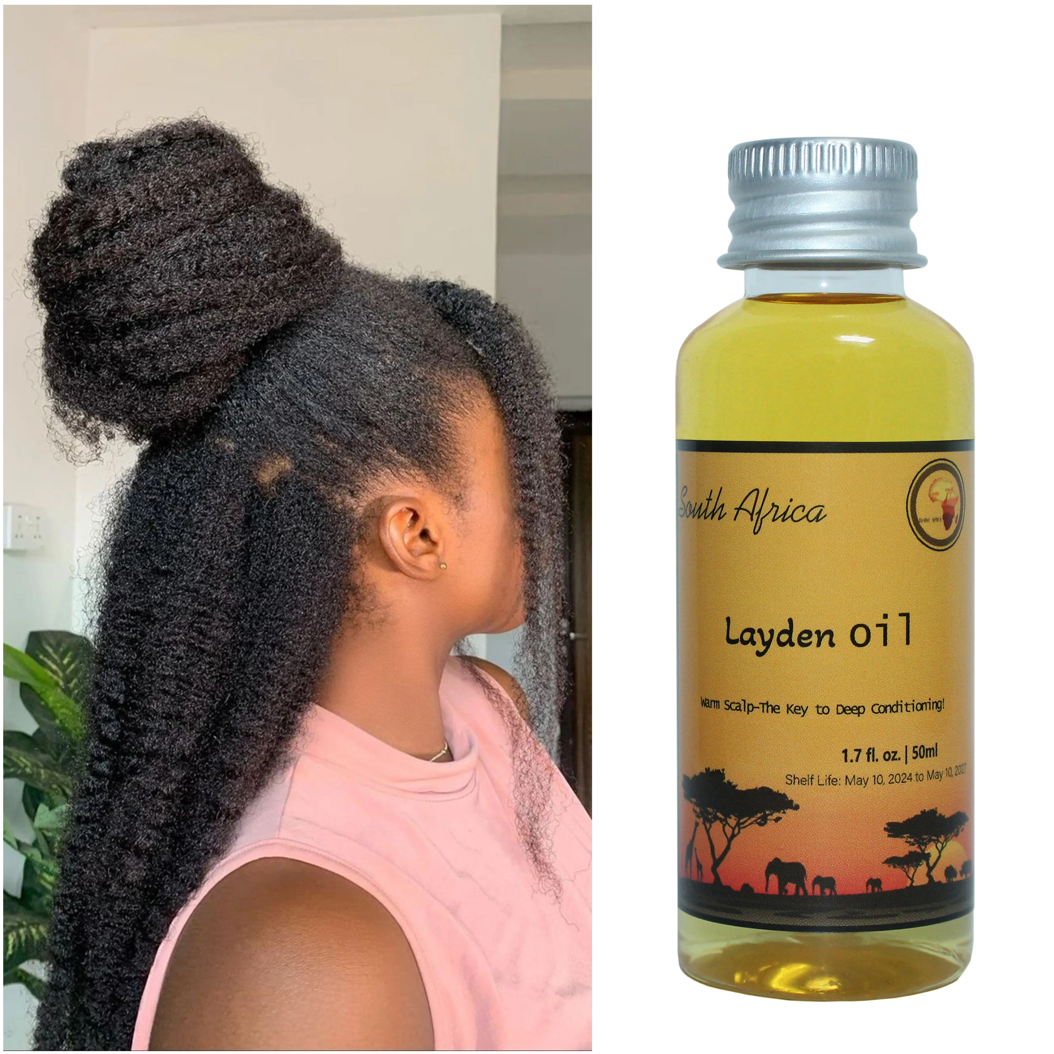 African Traditional  Layden Oil Hot Hair Oil Scalp & Hair Roots Strengthening