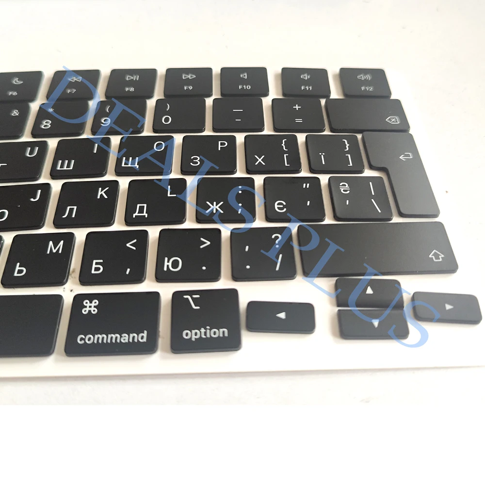 Zestaw ukraińskich nakładek na klawisze do Macbook Pro Air M1 M2 M3 A2442 A2485 A2779 A2780 A2918 A2992 A2991 A2681 A3113 A2941 A3114 A3186 A3185 — zdjęcie produktu 6