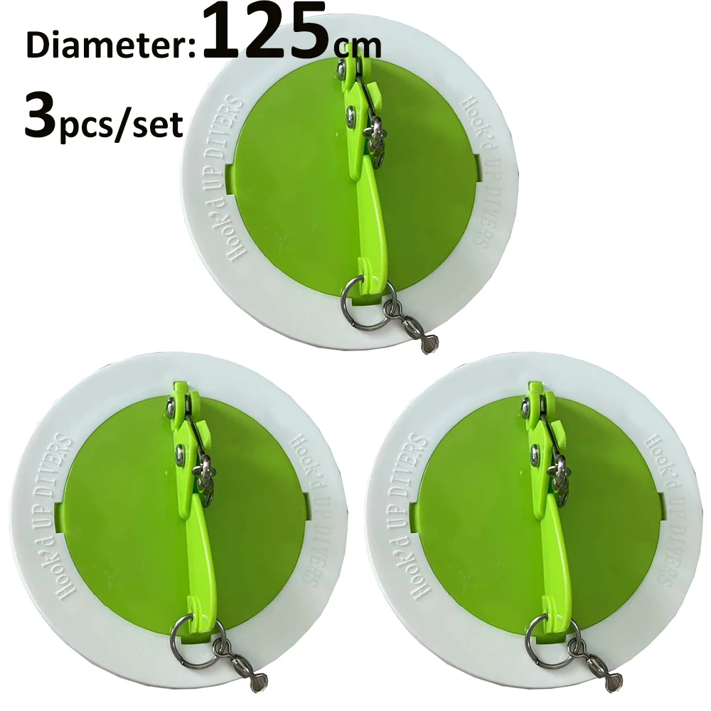 

Fishingfans 12.5CM 4.92inch 3pcs/set Dipsy Diver Sea Directional Fishing Accessory Adjustable Trolling Disc Diver Disc