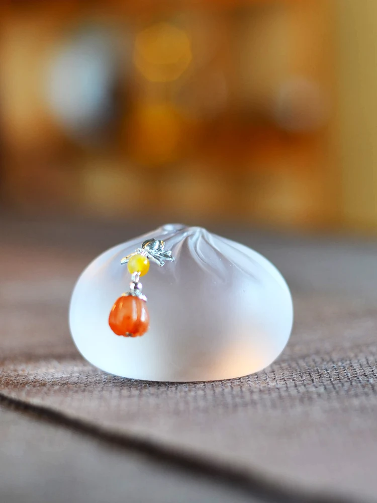 

Creative Handmade Chinese Style Glass Tea Pet Cute Soft Healing Home Decorations Beverage Utensils Tea Accessories Gift