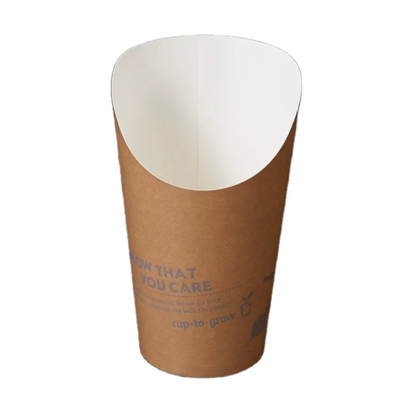 Customized productdisposable paper containers fried chicken french fries food paper cup bowl