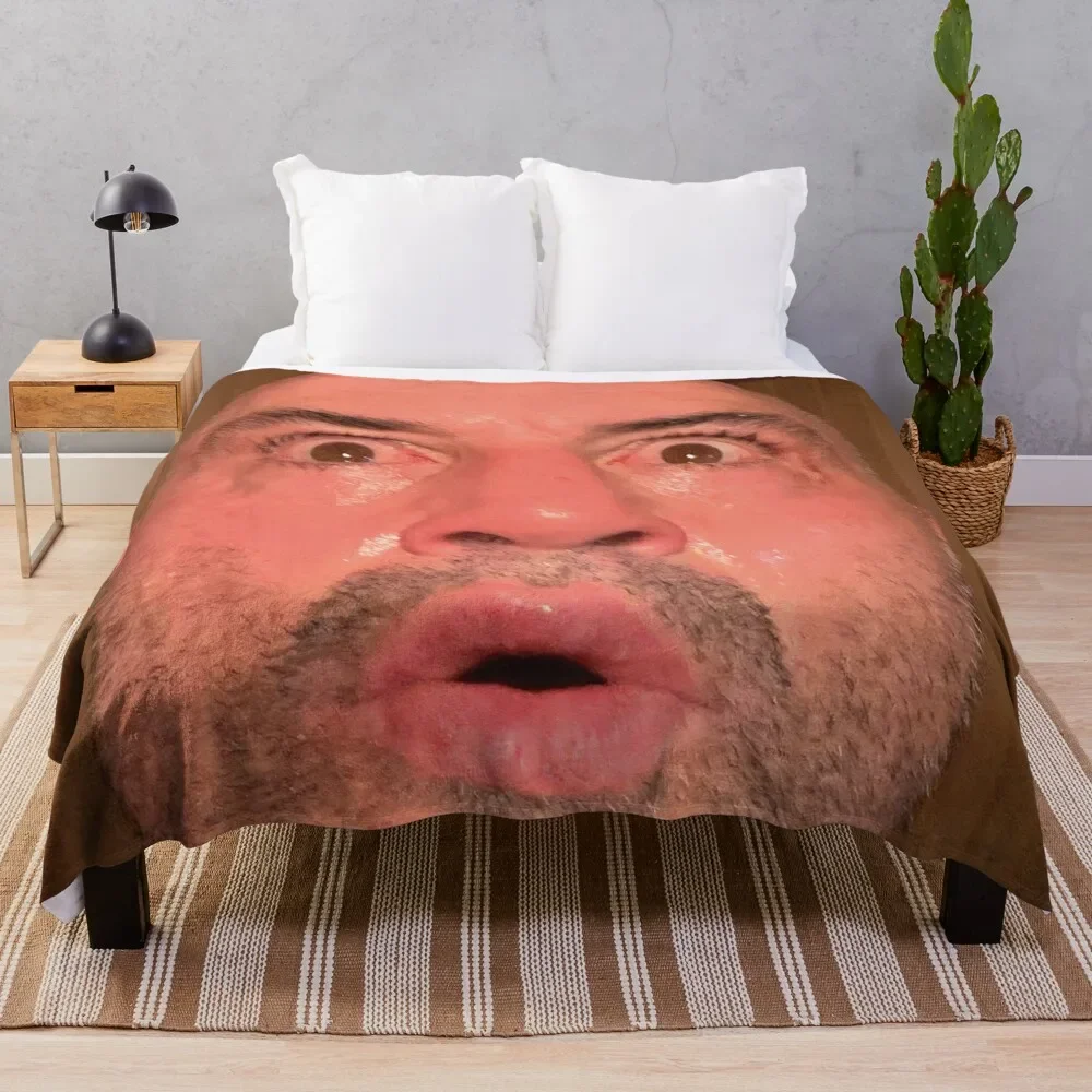 

Joe Rogan Sauna Face Throw Blanket Multi Use Warm Blanket for Living Room Bedroom