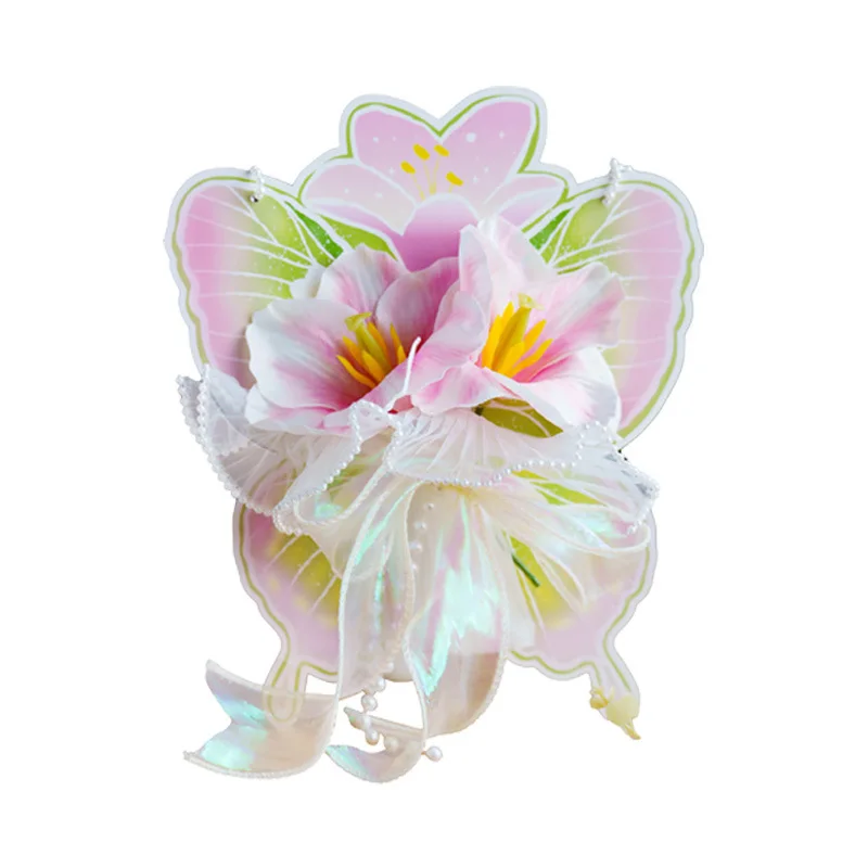 Cartes de vœux créatives en Bouquet de papillons pour enfants, faites à la main, carte postale de fleurs éternelles, cadeau d'anniversaire, nouvelle collection 2025