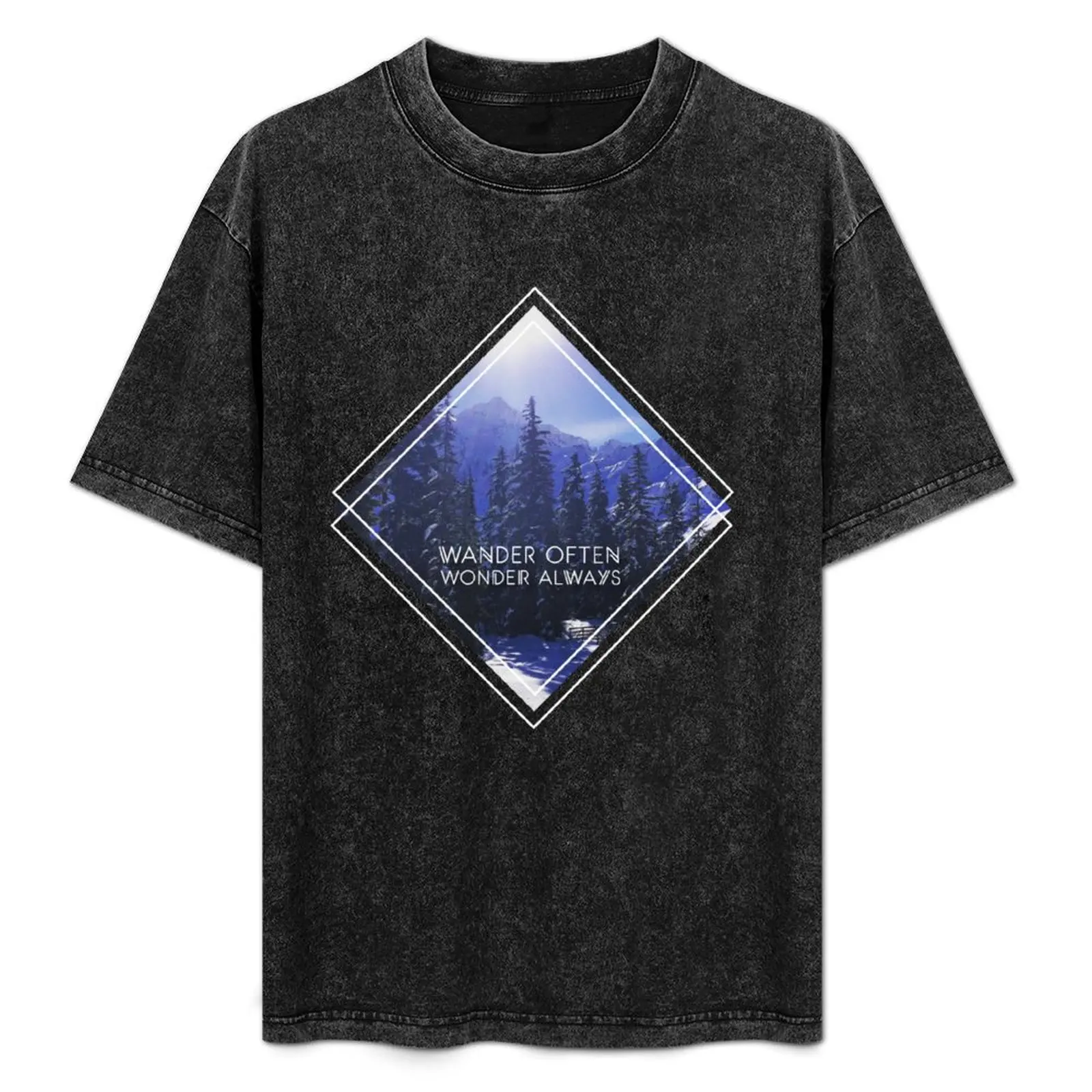 

Wander Often, Wonder Always T-Shirt Casual Light Summer Short Sleeve Top