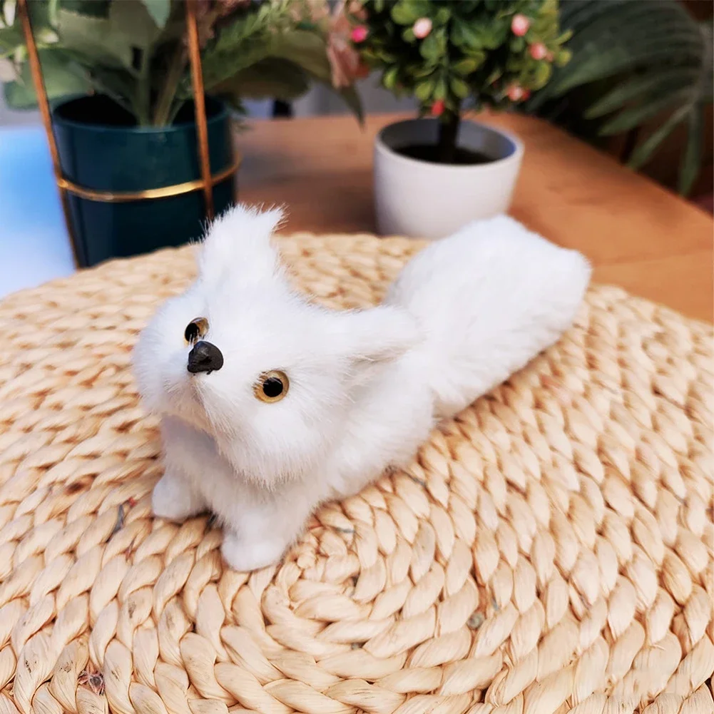 

1PCS Simulation Mini Pocket Toy Cute Artificial Animal Small Fox Plush Toys Kids Toys Decorations Birthday Gift
