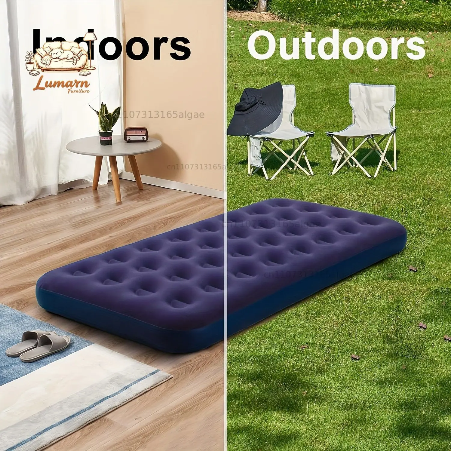 Cross-border hot-selling bed outdoor portable tent mattress camping folding bed lunch break mattress household