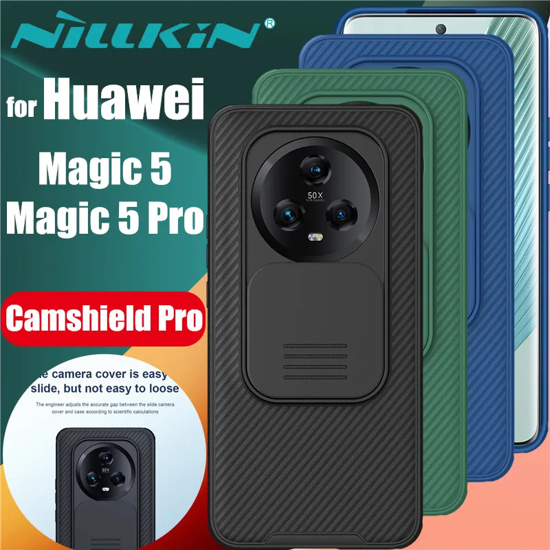 for Huawei Magic 6 ProCase Nillkin CamShield Case Ultra-Thin Hard Cover Slide Camera Case for Magic6 Pro Lens Cover