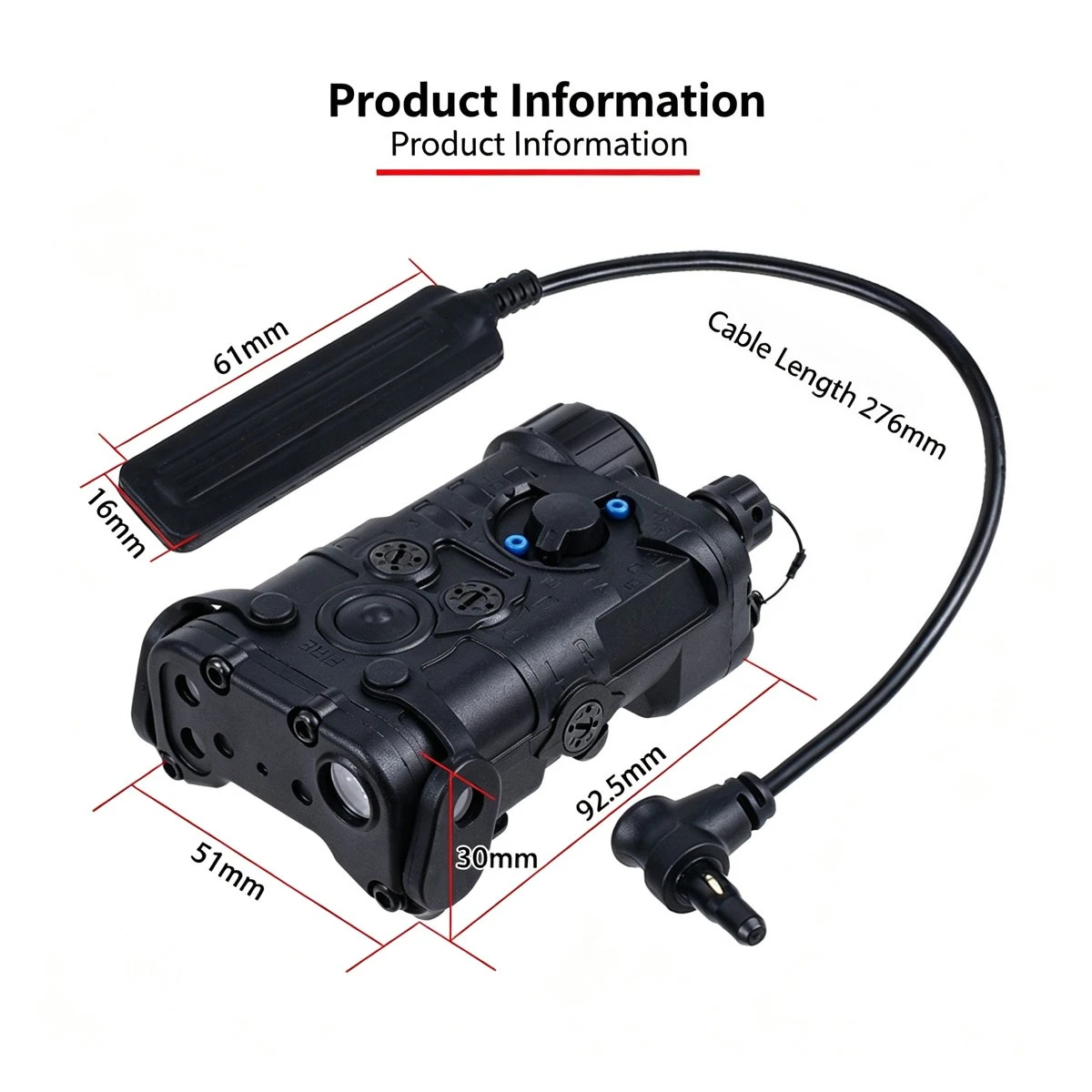 NGAL L3 Red Dot Green La-ser Pointer IR Indicator Sight Light Tactical Flashlight Dual Control Switch Hunting Fit 20mm Raill