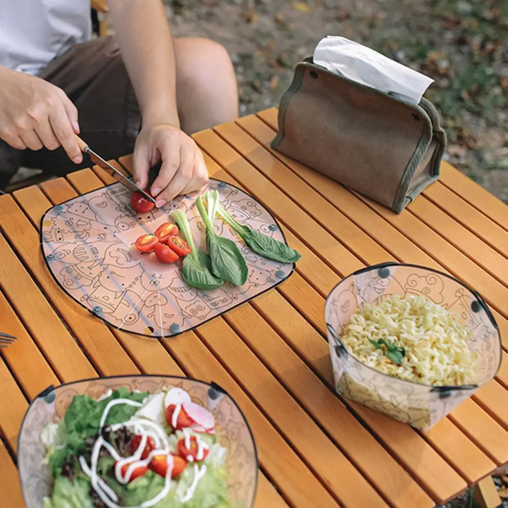 

Folding Tableware Set Collapsible Folding Plate Ultra-light Collapsible Camping Tableware Set Bpa Free Bowl Plate for Outdoor