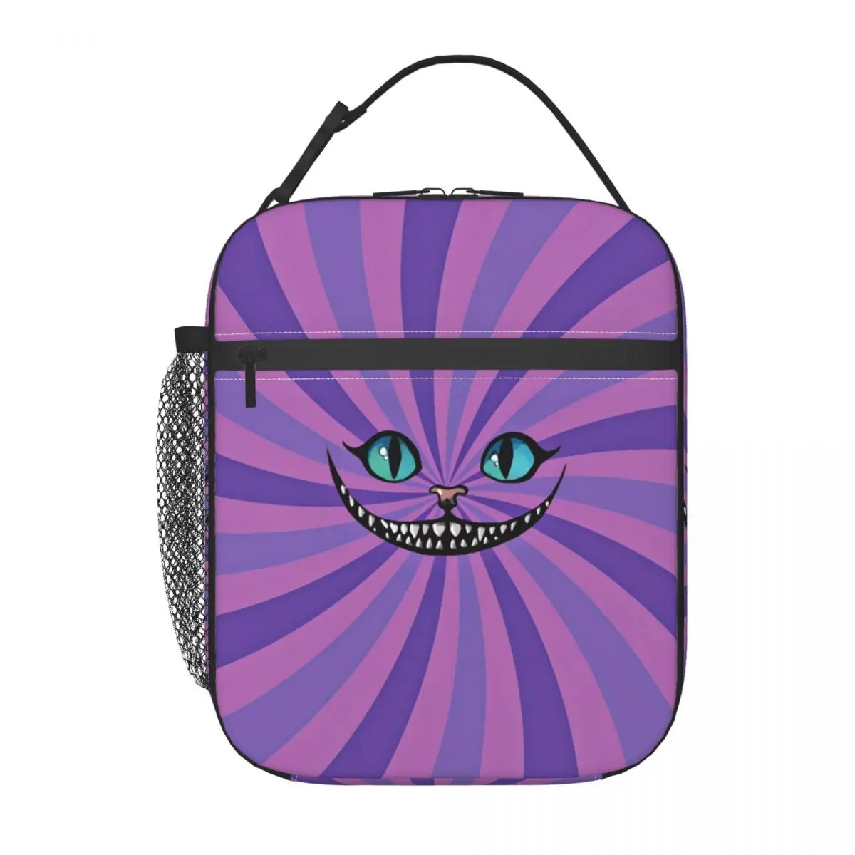 

Custom Cheshires Anime Cat Insulated Lunch Bags for Outdoor Picnic Cartoon Portable Cooler Thermal Lunch Box Women
