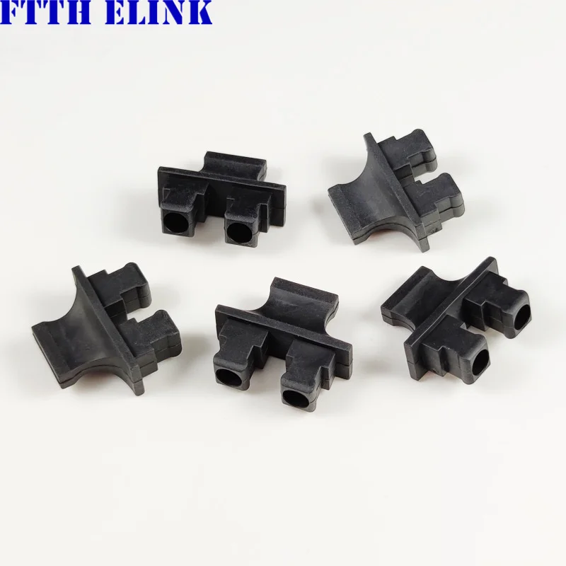 SC duplex dust cap for 1*9 ftth module dual fiber SC DX protective cover soft silicone free shipping ELINK 100pcs