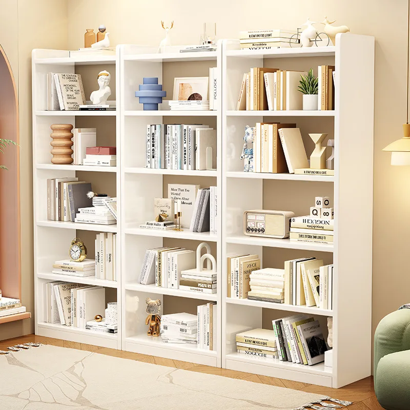 

Solid wood bookshelf floor-to-ceiling living room, bedroom shelf