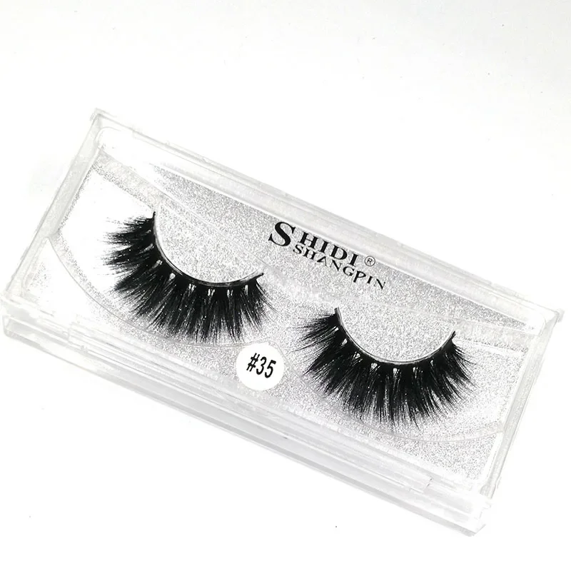 1 คู่ Luxury 3D Mink ขนตาปลอม DIY Eyelashes Extension-ดูธรรมชาติ,น้ําหนักเบาและสบาย
