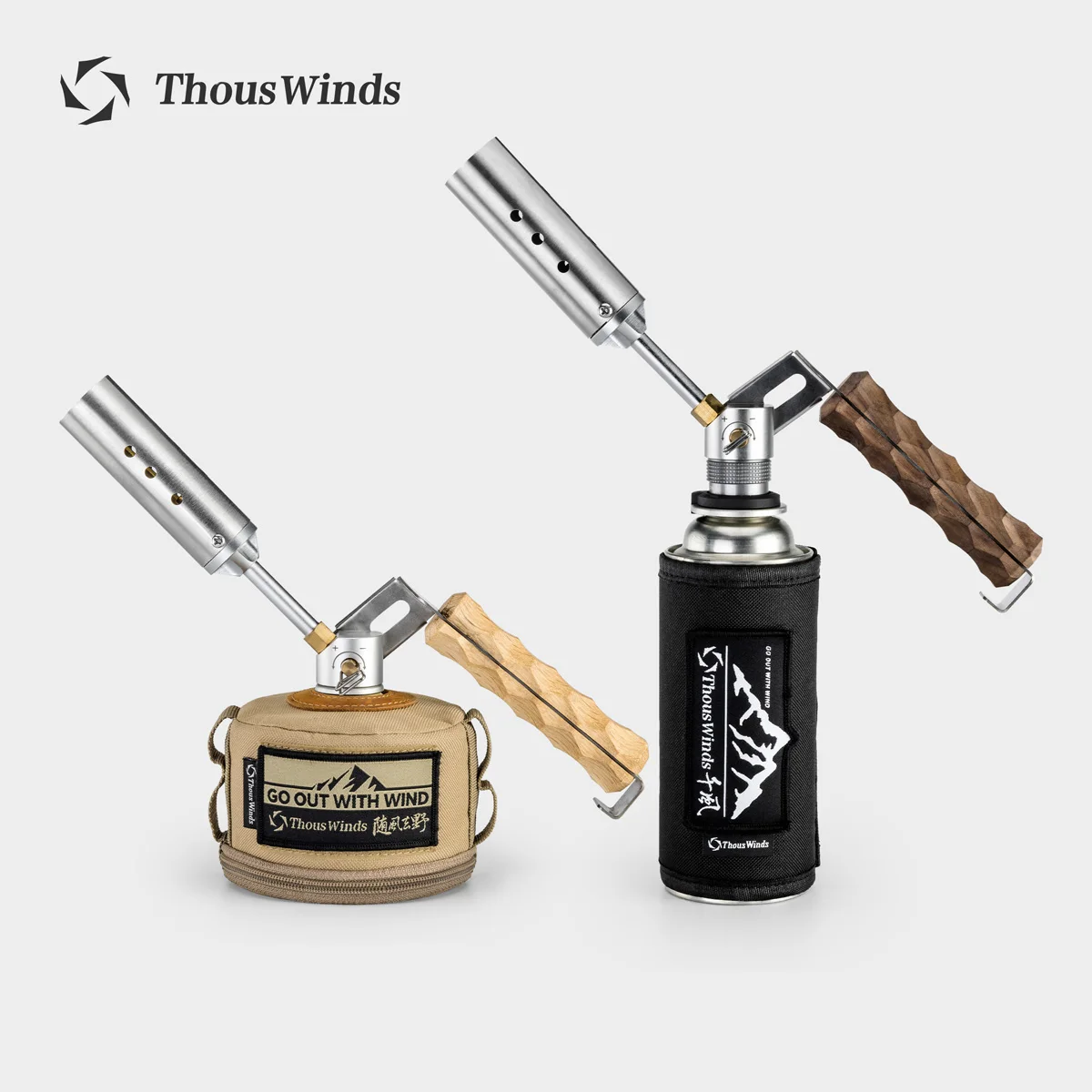 Thous Winds Outdoor Camping Gas Torch, Charcoal Igniter, Camping Tools, Folding Lighter, Burner Flame Tools, Camping Supplies