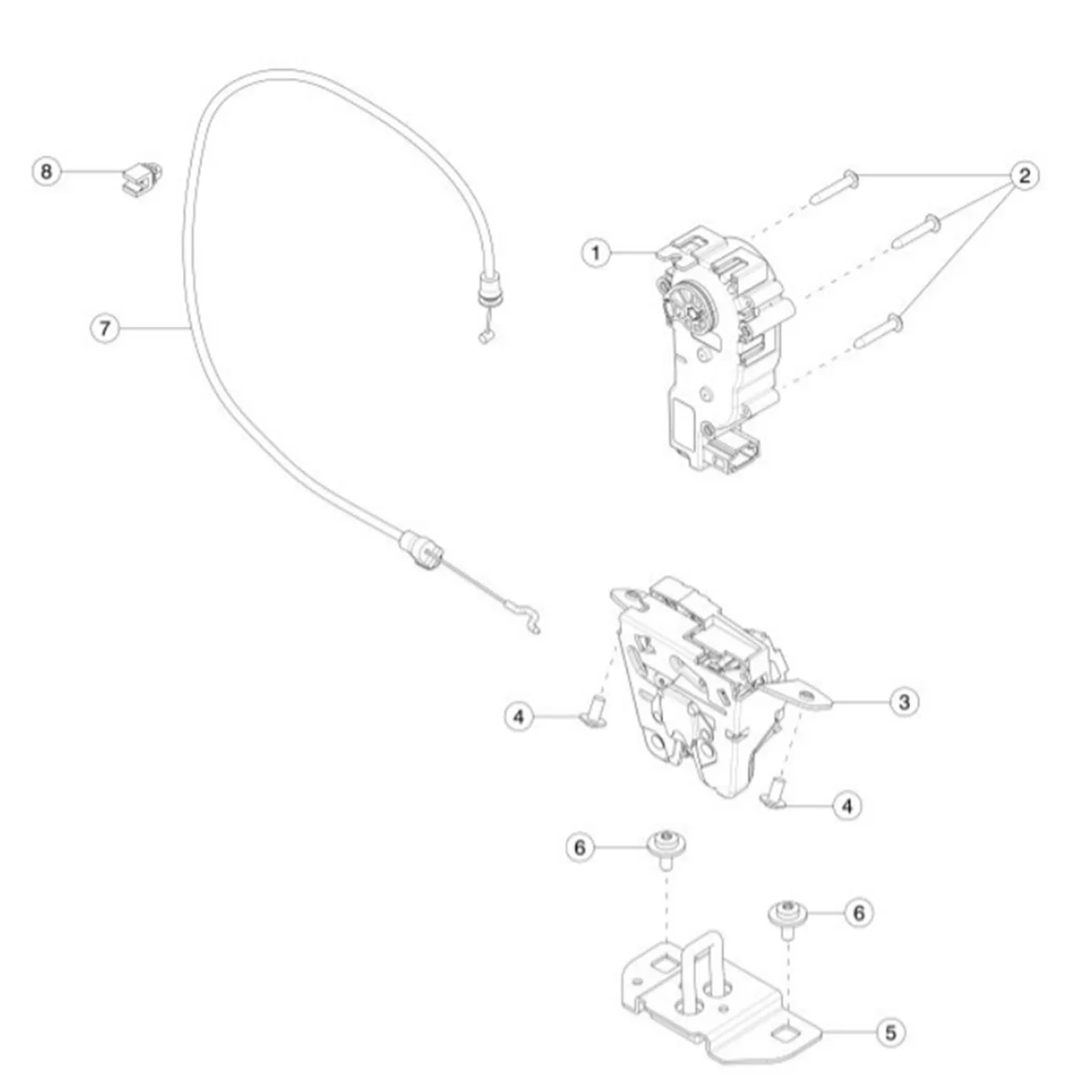 Rear Trunk Liftgate Lid Lock 1003549-00-D for Tesla Model S 2012-2021 Cinching Tailgate Latch Actuator Motor 100354900D